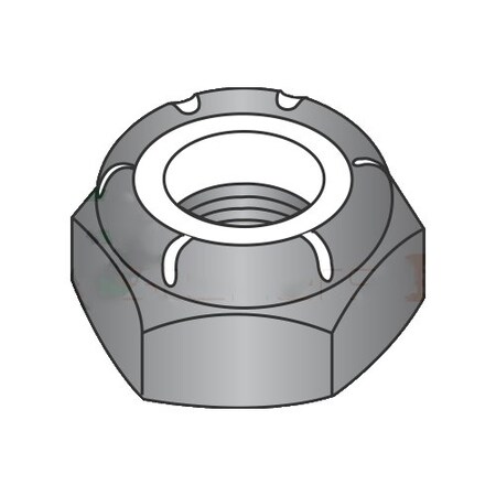 Newport Fasteners Nylon Insert Lock Nut, #10-24, Steel, Black Zinc, 4000 PK 917774